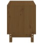 vidaXL Cama para perros madera maciza pino marrón miel 50x40x52 cm