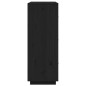 vidaXL Aparador de madera maciza de pino negro 67x40x108,5 cm vidaXL Aparador de madera maciza de pino negro 67x40x108,5 cm