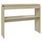 vidaXL Mesa consola madera contrachapada roble Sonoma 102x30x80 cm vidaXL Mesa consola madera contrachapada roble Sonoma 102x30x80 cm