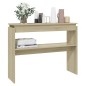 vidaXL Mesa consola madera contrachapada roble Sonoma 102x30x80 cm vidaXL Mesa consola madera contrachapada roble Sonoma 102x30x80 cm