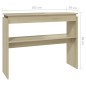vidaXL Mesa consola madera contrachapada roble Sonoma 102x30x80 cm vidaXL Mesa consola madera contrachapada roble Sonoma 102x30x80 cm