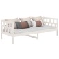 vidaXL Sofá cama madera maciza de pino blanco 90x190 cm vidaXL Sofá cama madera maciza de pino blanco 90x190 cm