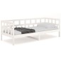 vidaXL Sofá cama madera maciza de pino blanco 90x190 cm vidaXL Sofá cama madera maciza de pino blanco 90x190 cm