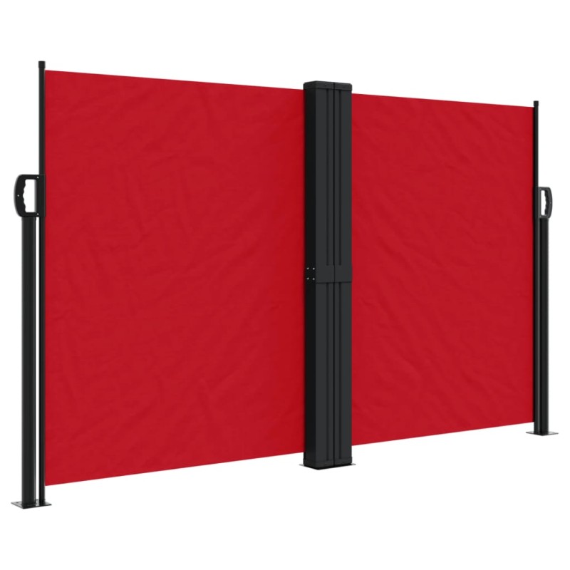vidaXL Toldo lateral retráctil rojo 140x1200 cm vidaXL Toldo lateral retráctil rojo 140x1200 cm