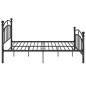 vidaXL Estructura de cama de metal negro 120x200 cm vidaXL Estructura de cama de metal negro 120x200 cm