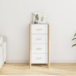 vidaXL Aparador alto madera contrachapada blanco 42x38x90 cm vidaXL Aparador alto madera contrachapada blanco 42x38x90 cm