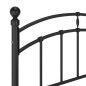 vidaXL Estructura de cama de metal negro 120x200 cm vidaXL Estructura de cama de metal negro 120x200 cm