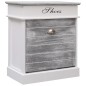 vidaXL Mueble zapatero de madera de Paulownia gris 50x28x58 cm vidaXL Mueble zapatero de madera de Paulownia gris 50x28x58 cm