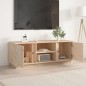 vidaXL Mueble de TV de madera maciza de pino 110x35x40,5 cm vidaXL Mueble de TV de madera maciza de pino 110x35x40,5 cm