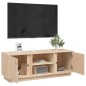 vidaXL Mueble de TV de madera maciza de pino 110x35x40,5 cm vidaXL Mueble de TV de madera maciza de pino 110x35x40,5 cm