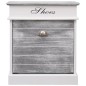 vidaXL Mueble zapatero de madera de Paulownia gris 50x28x58 cm vidaXL Mueble zapatero de madera de Paulownia gris 50x28x58 cm