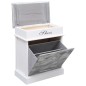 vidaXL Mueble zapatero de madera de Paulownia gris 50x28x58 cm vidaXL Mueble zapatero de madera de Paulownia gris 50x28x58 cm