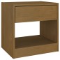 vidaXL Mesita de noche madera maciza de pino marrón miel 40x31x40 cm vidaXL Mesita de noche madera maciza de pino marrón miel 40x31x40 cm