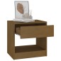 vidaXL Mesita de noche madera maciza de pino marrón miel 40x31x40 cm vidaXL Mesita de noche madera maciza de pino marrón miel 40x31x40 cm
