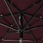 vidaXL Sombrilla de 3 niveles con poste de aluminio burdeos 2 m vidaXL Sombrilla de 3 niveles con poste de aluminio burdeos 2 m