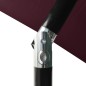 vidaXL Sombrilla de 3 niveles con poste de aluminio burdeos 2 m vidaXL Sombrilla de 3 niveles con poste de aluminio burdeos 2 m