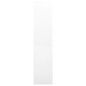vidaXL Armario de oficina puerta corredera acero blanco 90x40x180 cm