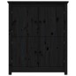 vidaXL Aparador de madera maciza de pino negro 83x41,5x100 cm vidaXL Aparador de madera maciza de pino negro 83x41,5x100 cm