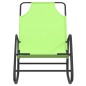 vidaXL Tumbona mecedora 2 unidades de acero y textilene verde vidaXL Tumbona mecedora 2 unidades de acero y textilene verde