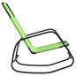 vidaXL Tumbona mecedora 2 unidades de acero y textilene verde vidaXL Tumbona mecedora 2 unidades de acero y textilene verde