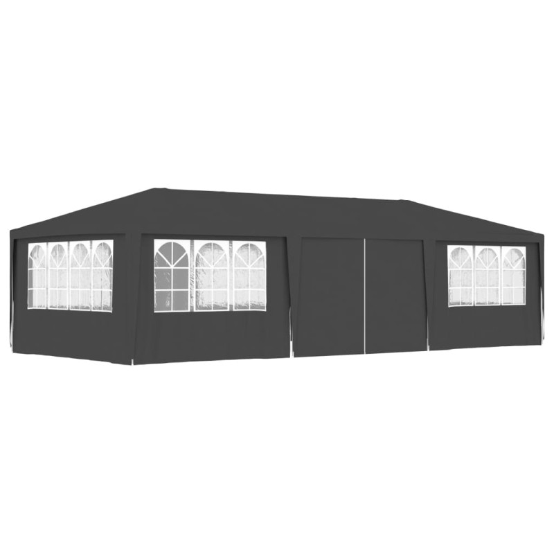 vidaXL Carpa profesional para fiestas con paredes gris 90 g/m² 4x9 m vidaXL Carpa profesional para fiestas con paredes gris 90 g/m² 4x9 m