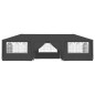 vidaXL Carpa profesional para fiestas con paredes gris 90 g/m² 4x9 m vidaXL Carpa profesional para fiestas con paredes gris 90 g/m² 4x9 m