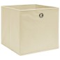 vidaXL Cajas de almacenaje 10 uds tela no tejida crema 28x28x28 cm vidaXL Cajas de almacenaje 10 uds tela no tejida crema 28x28x28 cm
