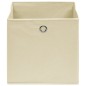 vidaXL Cajas de almacenaje 10 uds tela no tejida crema 28x28x28 cm vidaXL Cajas de almacenaje 10 uds tela no tejida crema 28x28x28 cm