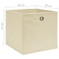 vidaXL Cajas de almacenaje 10 uds tela no tejida crema 28x28x28 cm vidaXL Cajas de almacenaje 10 uds tela no tejida crema 28x28x28 cm