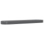 vidaXL Jardinera arriate acero recubrimiento polvo gris 600x140x36 cm vidaXL Jardinera arriate acero recubrimiento polvo gris 600x140x36 cm