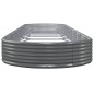 vidaXL Jardinera arriate acero recubrimiento polvo gris 600x140x36 cm vidaXL Jardinera arriate acero recubrimiento polvo gris 600x140x36 cm