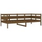 vidaXL Sofá cama madera maciza de pino marrón miel 90x200 cm vidaXL Sofá cama madera maciza de pino marrón miel 90x200 cm