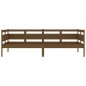 vidaXL Sofá cama madera maciza de pino marrón miel 90x200 cm vidaXL Sofá cama madera maciza de pino marrón miel 90x200 cm