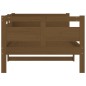 vidaXL Sofá cama madera maciza de pino marrón miel 90x200 cm vidaXL Sofá cama madera maciza de pino marrón miel 90x200 cm