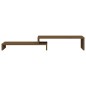 vidaXL Soporte monitor madera maciza pino marrón miel (52-101)x22x14cm vidaXL Soporte monitor madera maciza pino marrón miel (52-101)x22x14cm