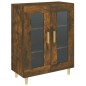 vidaXL Aparador de madera de ingeniería roble ahumado 69,5x34x90 cm