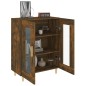 vidaXL Aparador de madera de ingeniería roble ahumado 69,5x34x90 cm