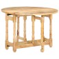 vidaXL Mesa de comedor redonda de madera maciza de mango 110x76 cm vidaXL Mesa de comedor redonda de madera maciza de mango 110x76 cm