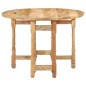 vidaXL Mesa de comedor redonda de madera maciza de mango 110x76 cm vidaXL Mesa de comedor redonda de madera maciza de mango 110x76 cm