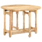 vidaXL Mesa de comedor redonda de madera maciza de mango 110x76 cm vidaXL Mesa de comedor redonda de madera maciza de mango 110x76 cm