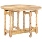 vidaXL Mesa de comedor redonda de madera maciza de mango 110x76 cm vidaXL Mesa de comedor redonda de madera maciza de mango 110x76 cm