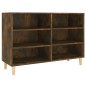 vidaXL Aparador de madera de ingeniería roble ahumado 103,5x35x70 cm vidaXL Aparador de madera de ingeniería roble ahumado 103,5x35x70 cm