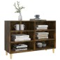 vidaXL Aparador de madera de ingeniería roble ahumado 103,5x35x70 cm vidaXL Aparador de madera de ingeniería roble ahumado 103,5x35x70 cm