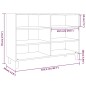 vidaXL Aparador de madera de ingeniería roble ahumado 103,5x35x70 cm vidaXL Aparador de madera de ingeniería roble ahumado 103,5x35x70 cm