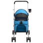 vidaXL Cochecito para perros plegable tela oxford azul 76x50x100 cm