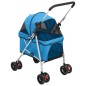 vidaXL Cochecito para perros plegable tela oxford azul 76x50x100 cm