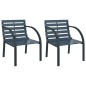 vidaXL Sillas de jardín 2 unidades madera gris vidaXL Sillas de jardín 2 unidades madera gris