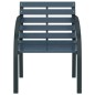 vidaXL Sillas de jardín 2 unidades madera gris vidaXL Sillas de jardín 2 unidades madera gris