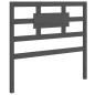 vidaXL Cabecero de cama madera maciza de pino gris 95,5x4x100 cm vidaXL Cabecero de cama madera maciza de pino gris 95,5x4x100 cm