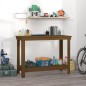 vidaXL Banco de trabajo madera maciza de pino marrón miel 110x50x80 cm vidaXL Banco de trabajo madera maciza de pino marrón miel 110x50x80 cm